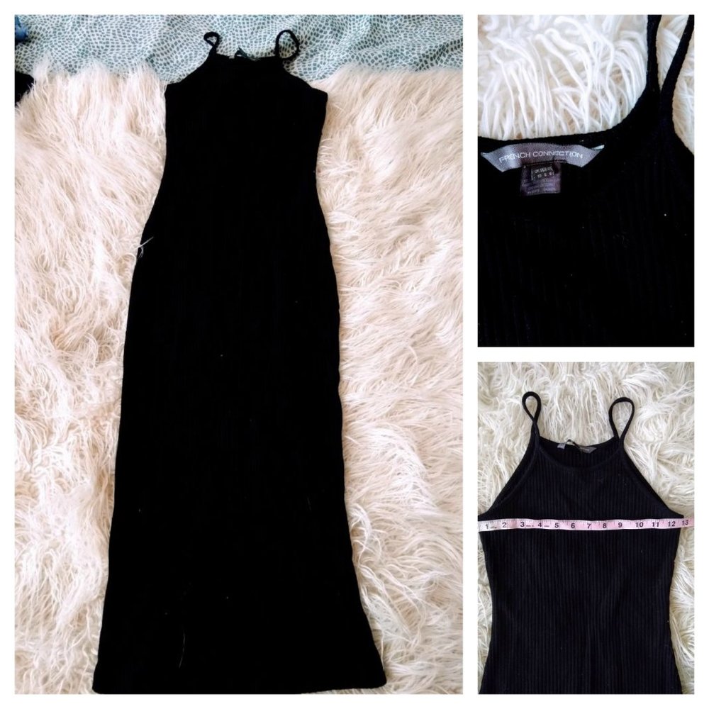 90s Y2K French Connection  ribbed dress